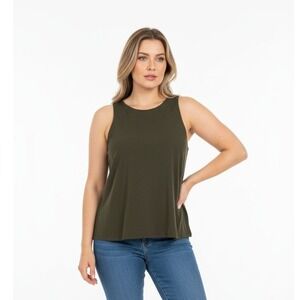 Sleeveless Forest Green‎ Shirt XS Old Navy